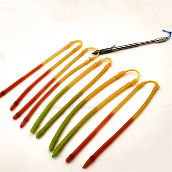 

Slingshot belt group elastic fishing shooting fish rubber latex catapult hunting outdoor professional tradition
