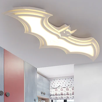

Led Ceiling Lights Ultra-thin Batman Modern Lustre Plafond Dimming Acrylic Ceiling Lamp Boys Baby Children Kids Room Light