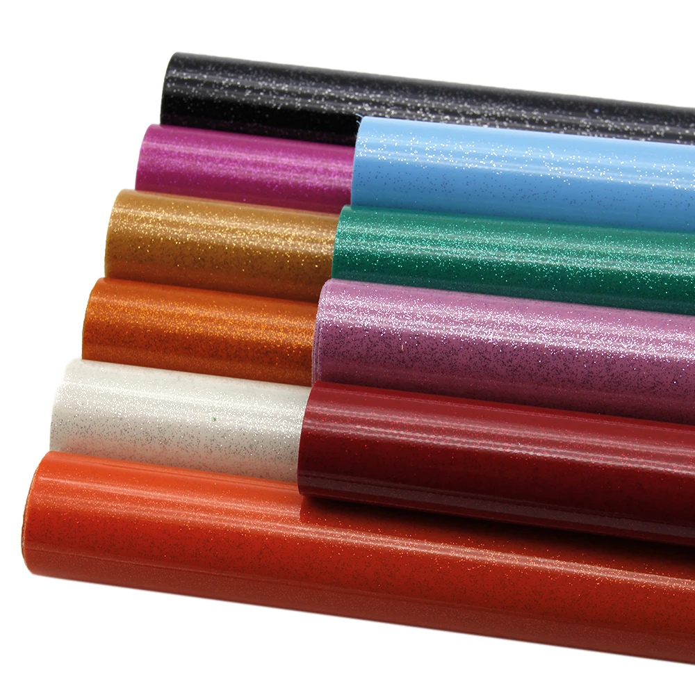 

New 10pcs/set 20*34cm Plain Smooth Glitter Synthetic Leather Patchwork For Hair Bow Handbags Phone Case DIY Accessories,1Yc6612