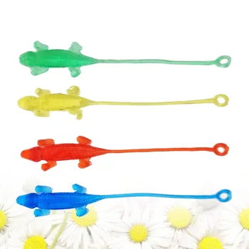 

20pcs Stretchy Lizard Hanging Ring Soft Stretchy Toy for Student