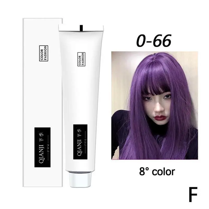 100ml Professional Dye Hair Cream Hair Coloring Shampoo Mild Safe Hair Dyeing Shampoo For All Hairs Semi Permanent Hair Dye 7