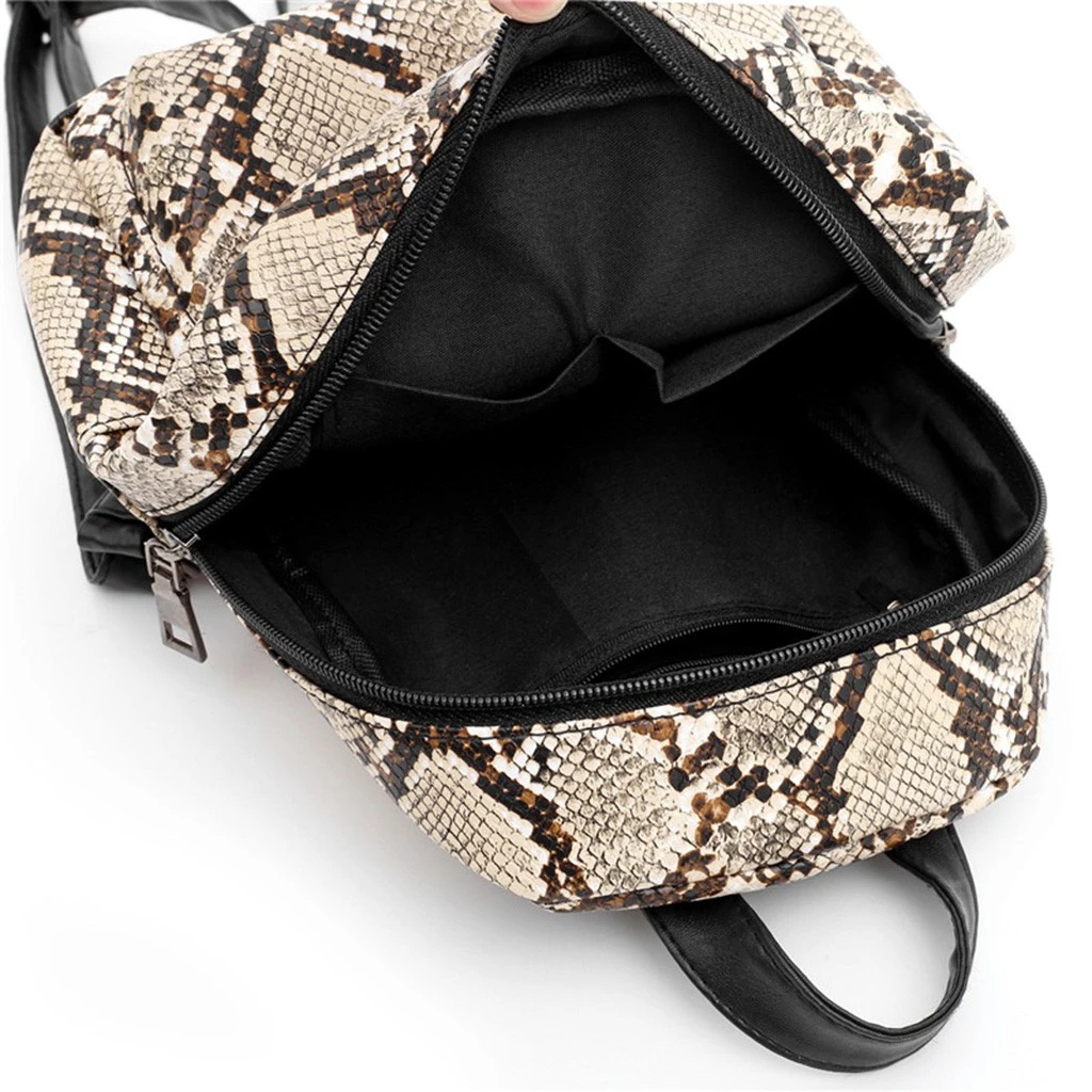 Aelicy Backpack Women Pu Leather Female Backpacks Teenager Fashion Leopard Students Shoulder Bag Knapsack 1203