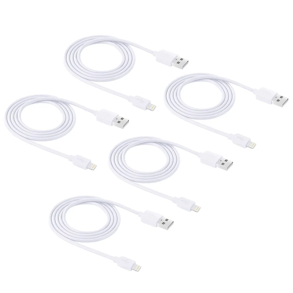 5 шт. кабель HAWEEL USB для iPhone 5 5S SE 6 6S 7 8 Plus X XS Max XR SE провод для быстрой зарядки 1 м usb кабель для синхронизации данных