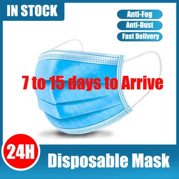 

100pcs 3 Layer Filter Dustproof mask Disposable Face Mouth Mask Non Woven protetction Mouth Mask Breathable Masks fast delivery