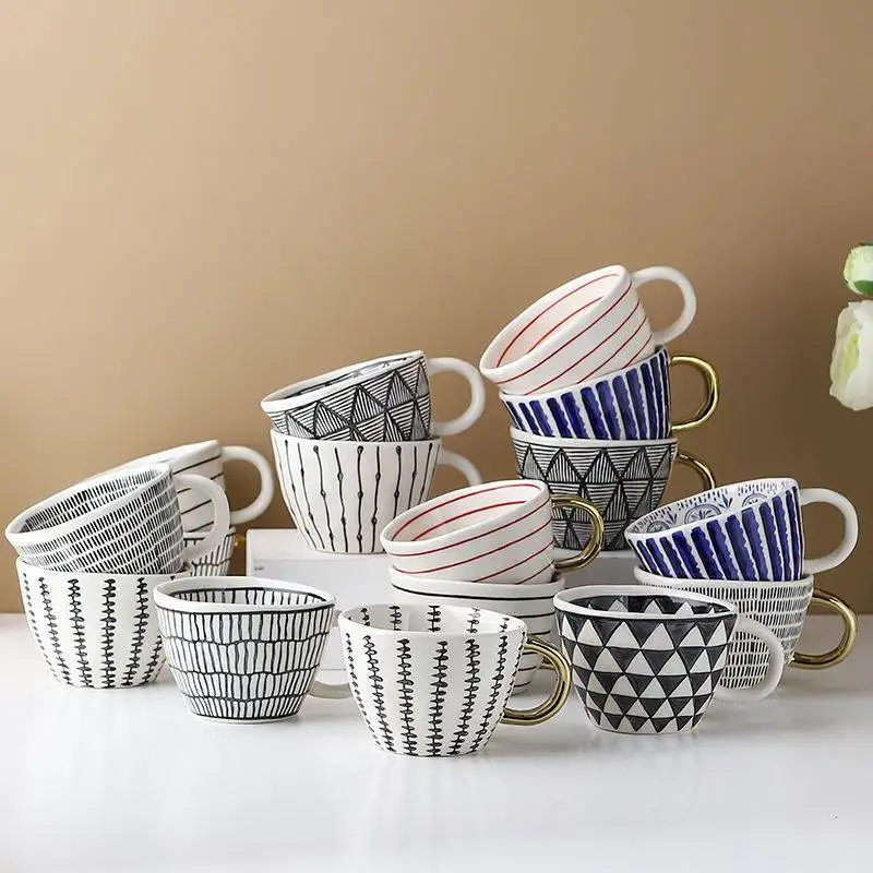 Light Luxury Ceramic Mug 630ml Creative Personality Cute Trendy Tea Coffee  Cup Drinkware Porcelain Mugs Couple Water Cup Home - Mugs - AliExpress