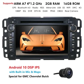 

4G Car DVD Player Radio For GMC Chevrolet Chevy Yukon Tahoe Sierra Acadia Suburban android 10 2 din support headrest car monitor
