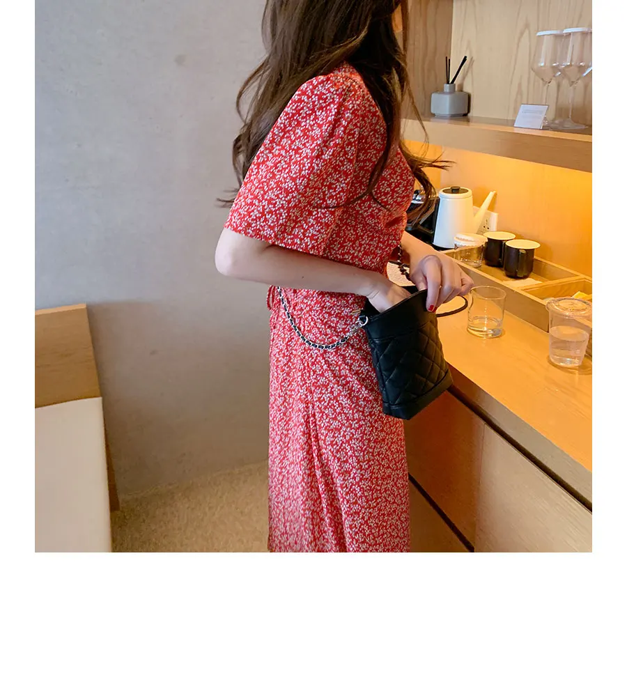 Женское летнее платье с v образным вырезом и коротким рукавом|Платья| |