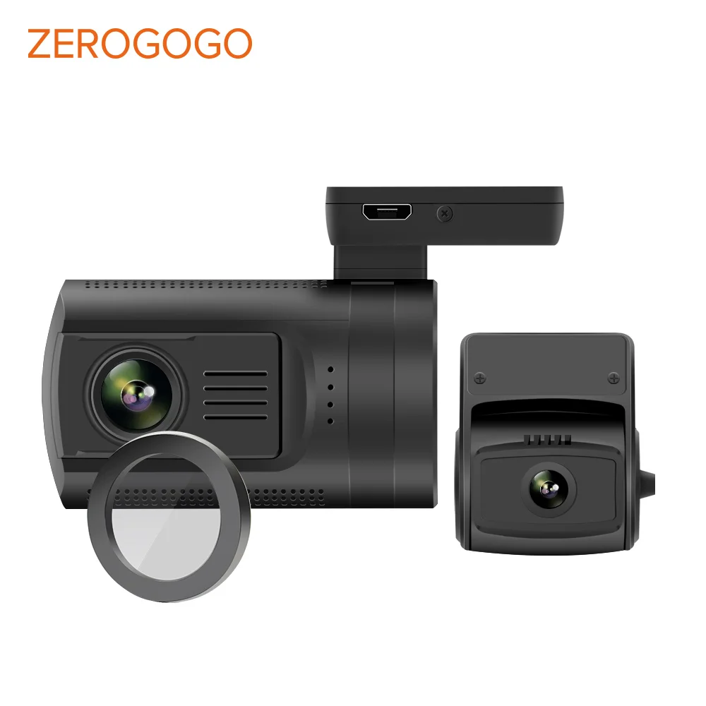 ZEROGOGO Mini 0906 Автомобильный видеорегистратор с двумя объективами камера GPS