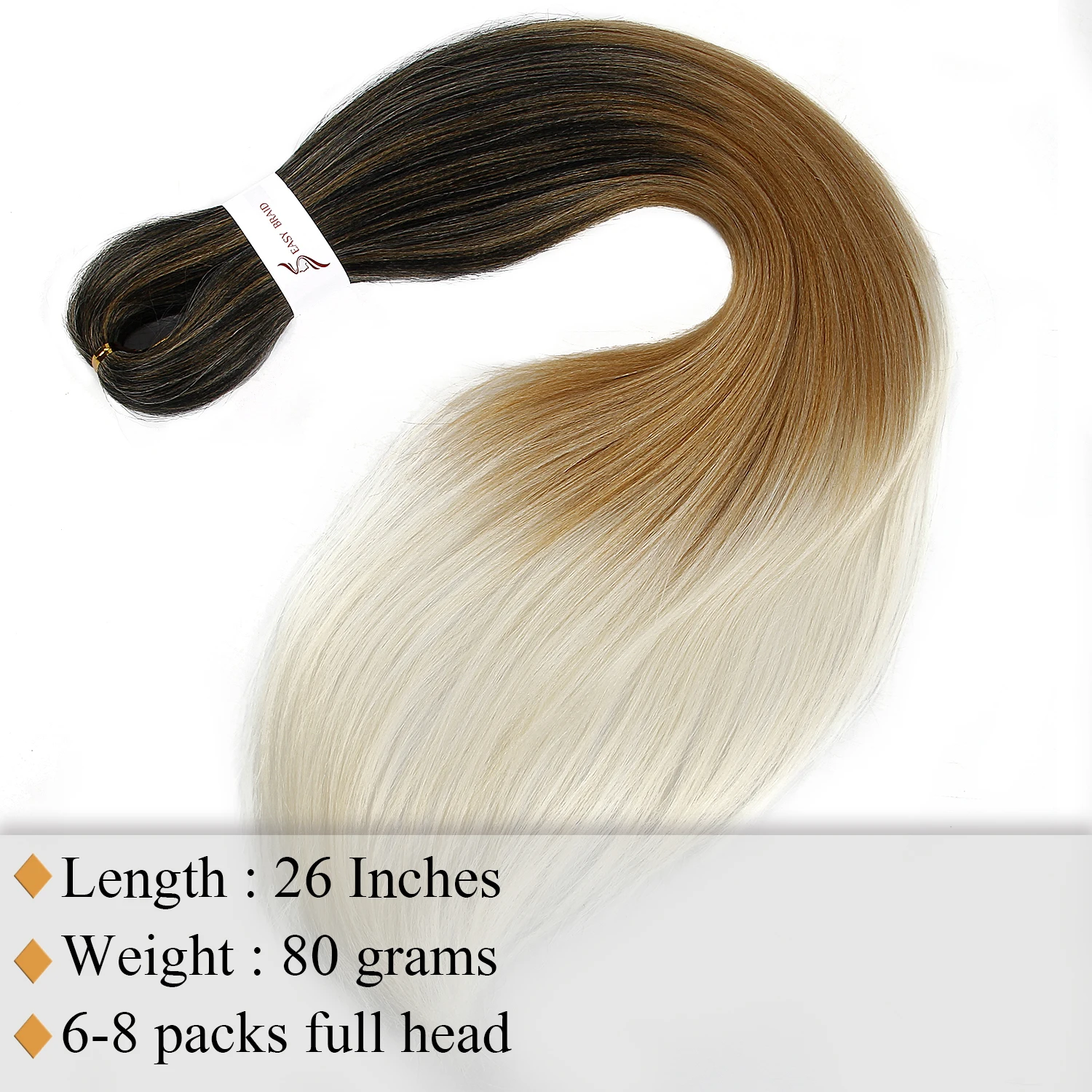 Easy Jumbo Braids Hair Box Braids Hair Pre Stretched Braiding Hair Synthetic Extension 26