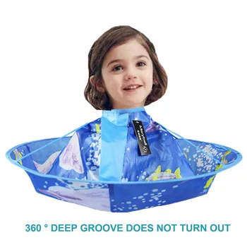 

Haircut Hairs Capes Kids Hair Cutting Cape Gown Bib Salon Cartoon Homewear Barber Apron Hairdressing Children 6-15 Years