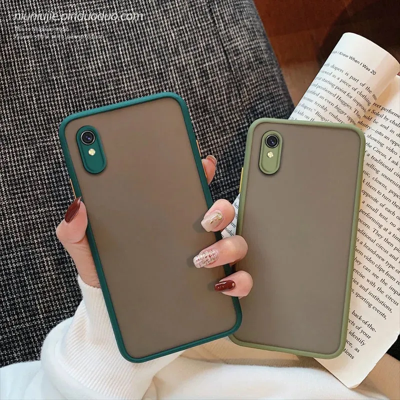 Dành Cho Xiaomi Redmi 9A Ốp Lưng Silicone Mờ Coque Funda Cao Su Bảo Vệ Ốp Lưng Điện Thoại Redmi 9A Redmi9A 9 9C k20 K30 PRO xiaomi leather case hard