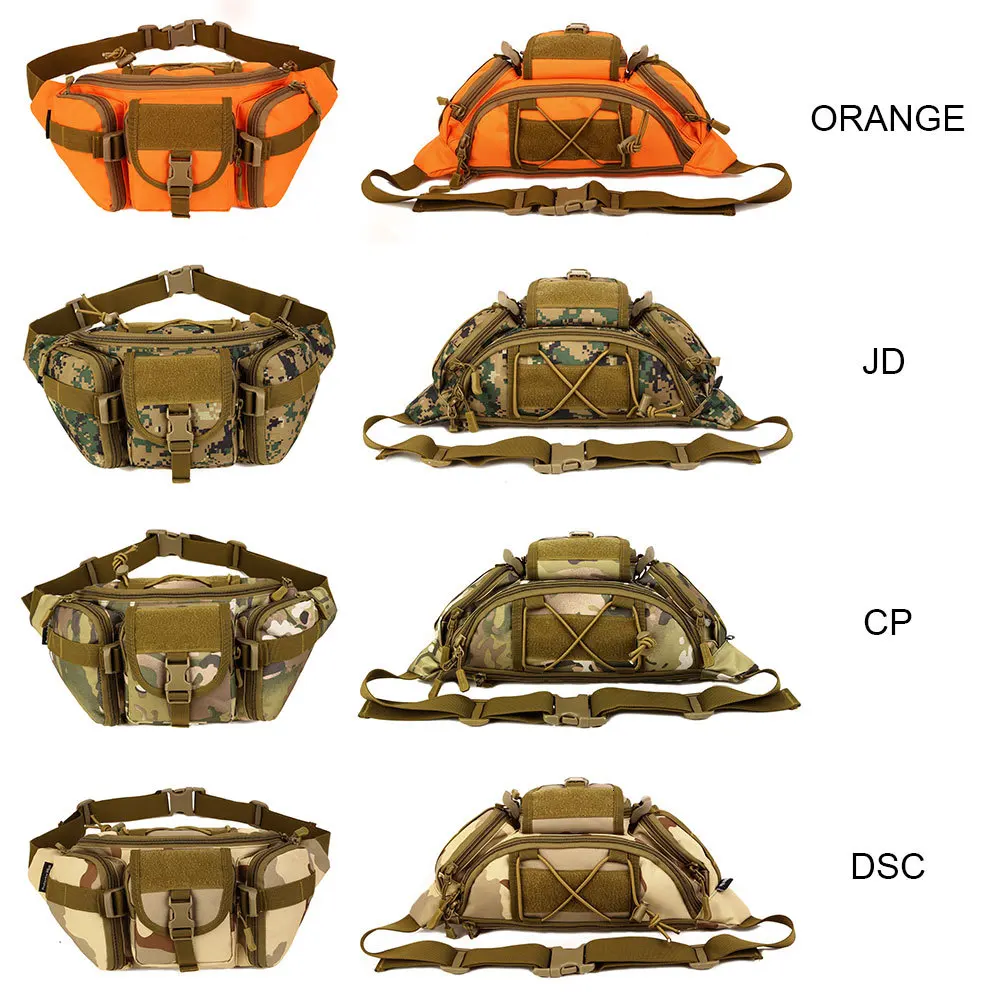 Протектор Плюс тактическая Сумка военный стиль MOLLE система кемпинг сумка водонепроницаемый камуфляж поясная сумка Спорт на открытом воздухе, Рыбалка Велоспорт