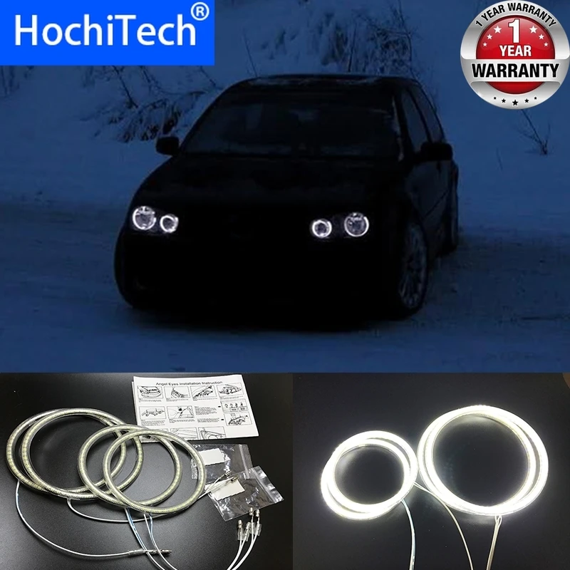 HochiTech для Volkswagen VW golf 4 1998-2004 ультра яркий SMD белый светодиодный ангельские глазки 12 В halo Кольцо Комплект дневного света DRL