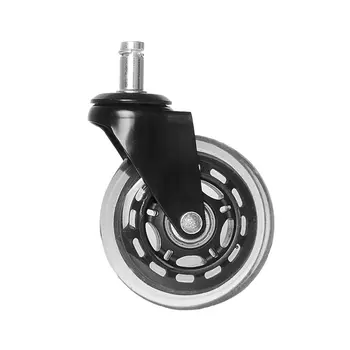 

3 Inch PU Transparent Furniture Office Chair Wheel Caster Suitcases Wheel Chair Roller Office Casters