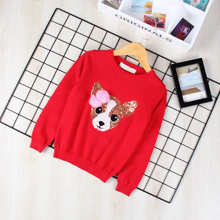 

Overplus of Goods Exported to Europe And US Synchronize with Official Network-Children Cartoon Sequin Embroidered Girls Pure Cot