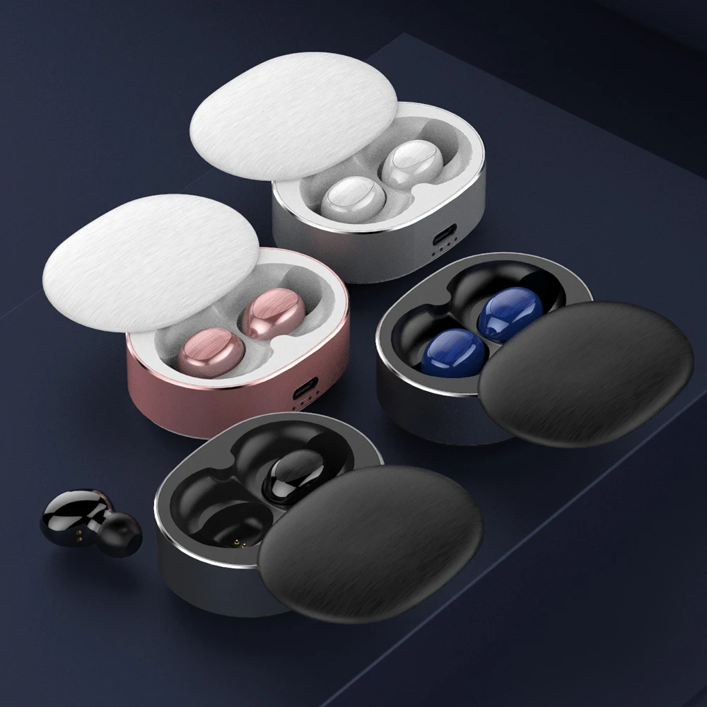 B20 TWS Mini Dual V5.0 Bluetooth Earphones True Wireless Headsets 3D Stereo Sound Earbuds Dual Microphone Charging box
