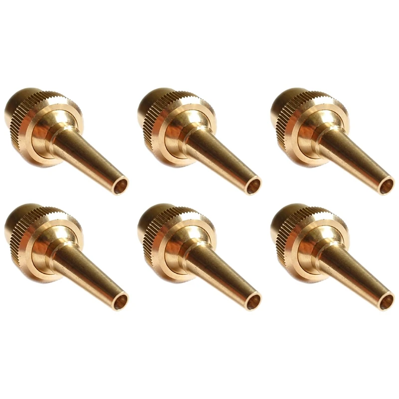 Botique-6Pcs 1/2 дюймов Dn15 фонтан из латуни насадка Регулируемое направление струи распыления воды