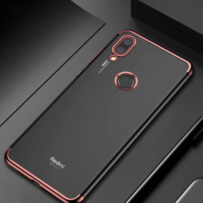 Модные прозрачные силиконовые чехлы для Xiaomi Redmi K20 Note 7 Pro 7A чехол Мягкая Блокировка Чехол для телефона на Redmi K20 Pro Fundas - Цвет: Rose