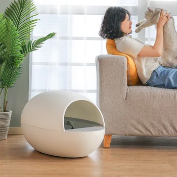 

Intelligent Fully Automatic Cat Litter Basin Anti-splash Cat Toilet Smart Electric Cleaning Cat Litter Box Cat Eggs Shovel Feces