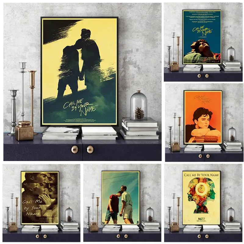 Award winning Movie Call Me by Your Name Olive Elio Retro Poster Vintage poster Wall Decor For Home Bar Cafe interior painting