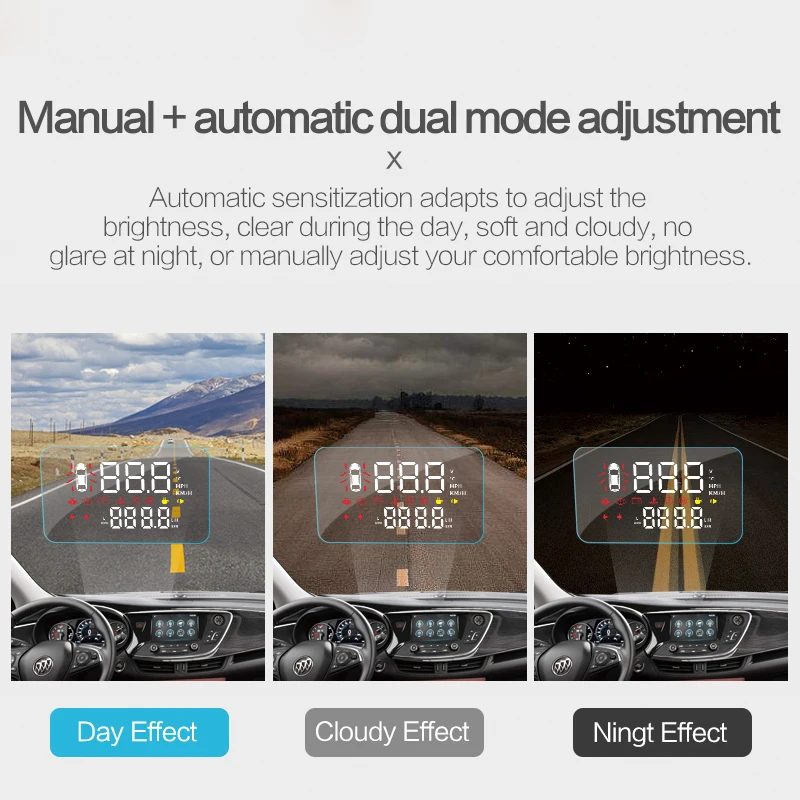Автомобильный gps скоростной дисплей Obd Hud экран для лобового стекла автомобиля проектор OBD2 разъем для Buick envision левосторонний привод
