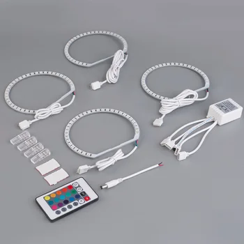 

for BMW E46 Special Modification RGB Colorful Band Burst Flash Multi-Functional Angel Circle