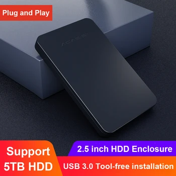 

2.5'' HDD SSD Enclosure 5Gbps USB3.0 HDD SSD Mobile Enclosure SATA Hard Disk External Box Case for Laptop Notebook PC Plastic