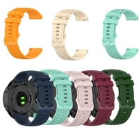 Effen Kleur Kleine Plaid Duurzaam Elastische Siliconen Band Voor Microwear L13 L15 L16 L19 Smart Horloge Vervanging Armband Polsband