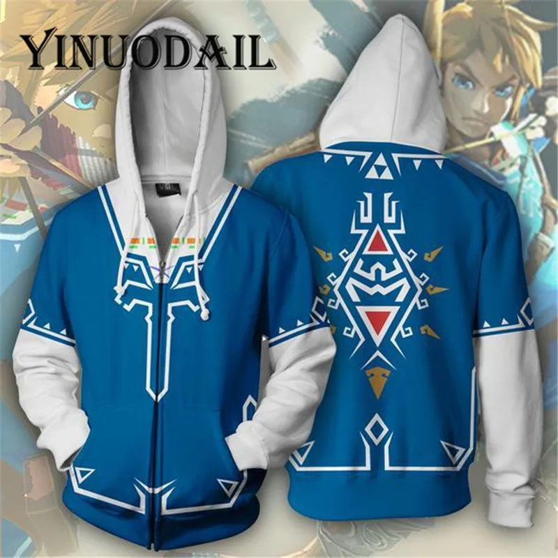 Вентиляторы одежда легенда о Зельде 3D толстовки для женская и мужская 2018 пот Homme с