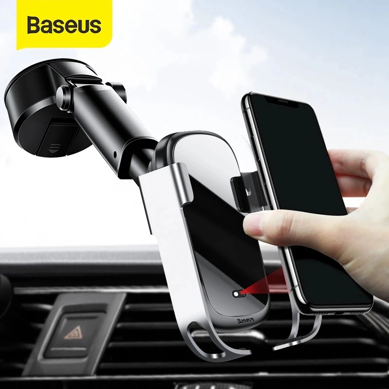 Baseus 10W Wireless Car Charger For iPhone 11 Pro Max Induction Fast