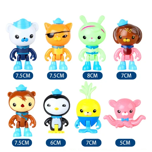 Octonauts Sound And Light Octopod Castle Adventure Plsyset Barnacles Peso Kwazii Dashi Tweak Action Figure Toys Doll Kids Gift 6