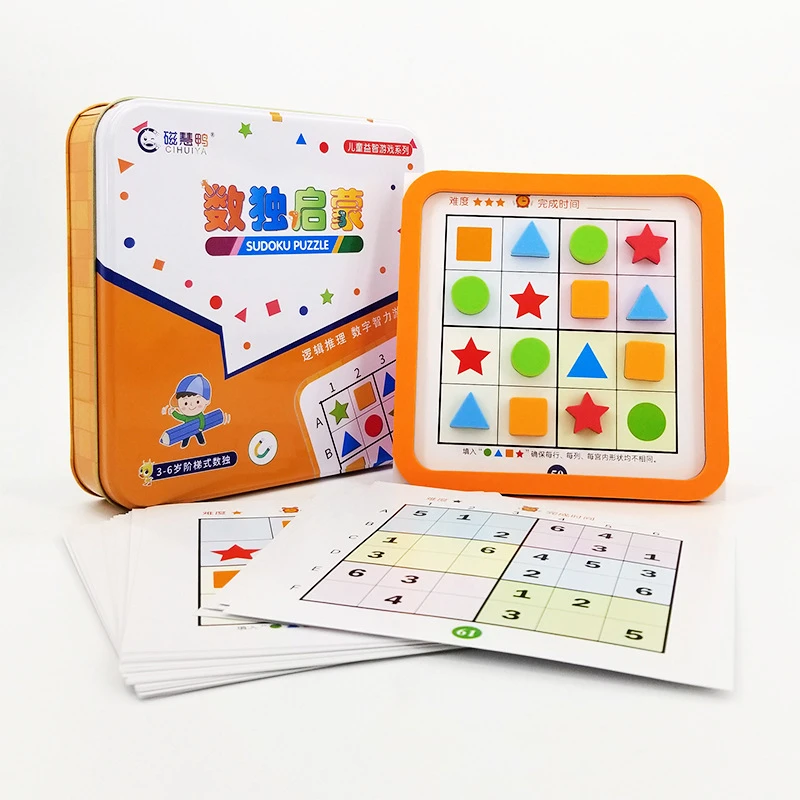 Jeu De Sudoku Magnetique Etapes D Entree Des Enfants Jouets Educatifs Maternelle Materiaux Magnetiques Aides Pedagogiques Forme De Boite Carree Aliexpress