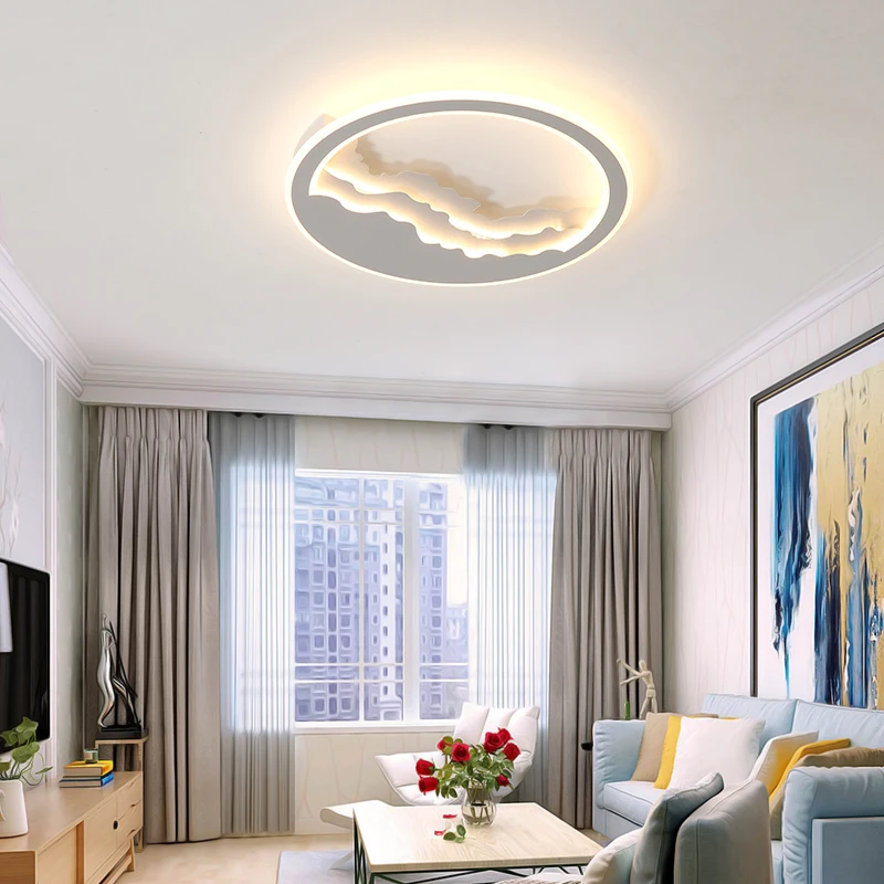 

acrylic room modern nordic living room ceiling led light bedroom lamp color changing lights led lighting lights