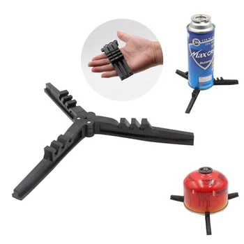 

Outdoor Cartridge Canister Tripod Braket Bottle Shelf Tilting Prevention Stand Camping Gas Tank Stove Base Holder