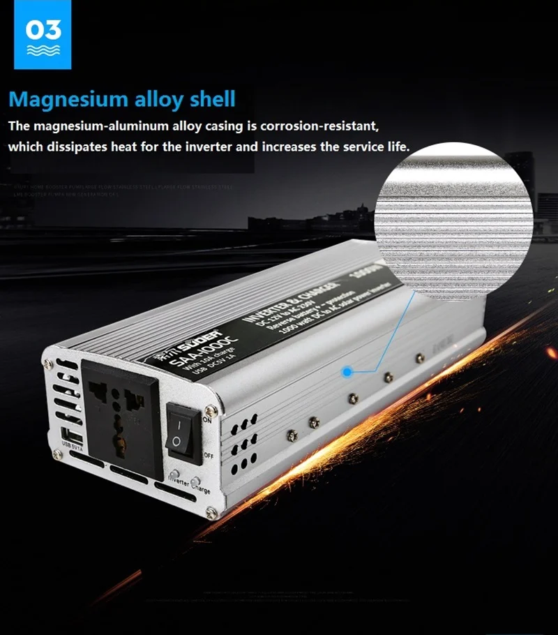 transformador de voltagem, usb, 500w, 1000w, 2000w,