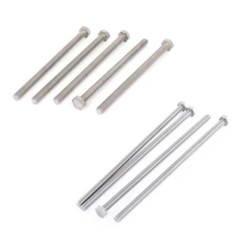 

M6 x 150mm Fully Threaded Stainless Steel Hex Head Screw Bolt 4 Pcs