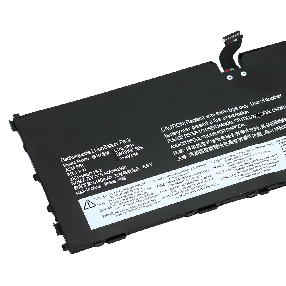 Nova L16l4p91 01av454 01av454 01av453 x1 L16m4p91 para Lenovo Thinkpad Tablet Gen Sb10k97598 Sb10k97599 - Imagem 3