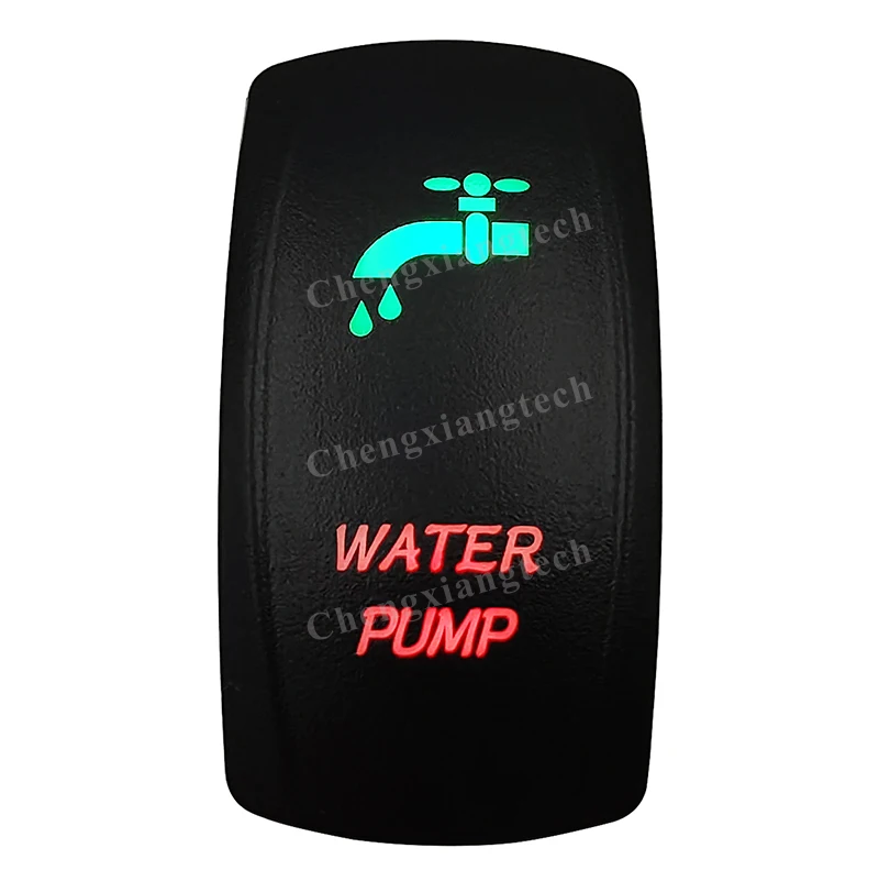 12V Verde E Rosso Led Interruttore A Bilanciere Pompa Dell'Acqua 5Pin Spst On Off Per Barca Auto Carling Arb Narva Rav4 Wd Hella Contura 4X4