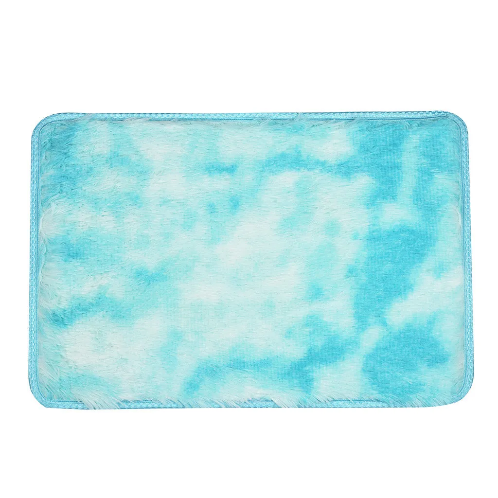 Sky Blue Ультра мягкий современный ковер, мохнатый ковер для детской комнаты, напольный коврик, плюшевый ковер для спальни, дома, гостиной, Декор - Цвет: Sky Blue