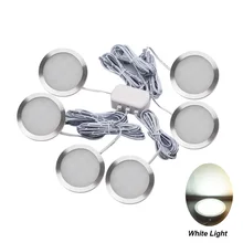 Кухонная лампа шкаф Led под шкаф теплый белый круглый шкаф