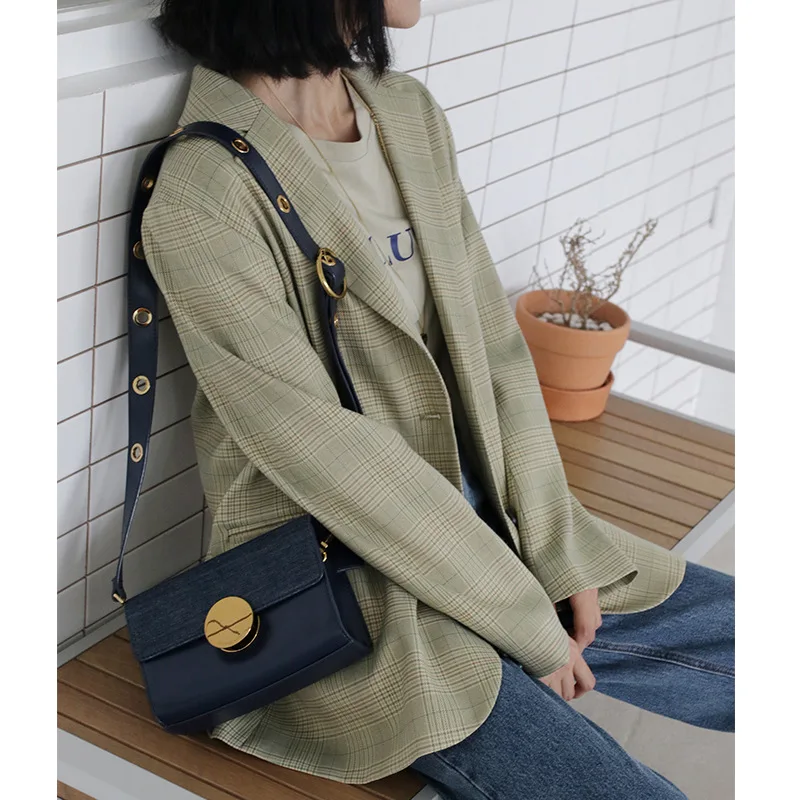 

Wechat Business Special for England Retro Pattern Small Suit Coat 2019 Autumn And Winter New Style Casual Versatile Short Suit