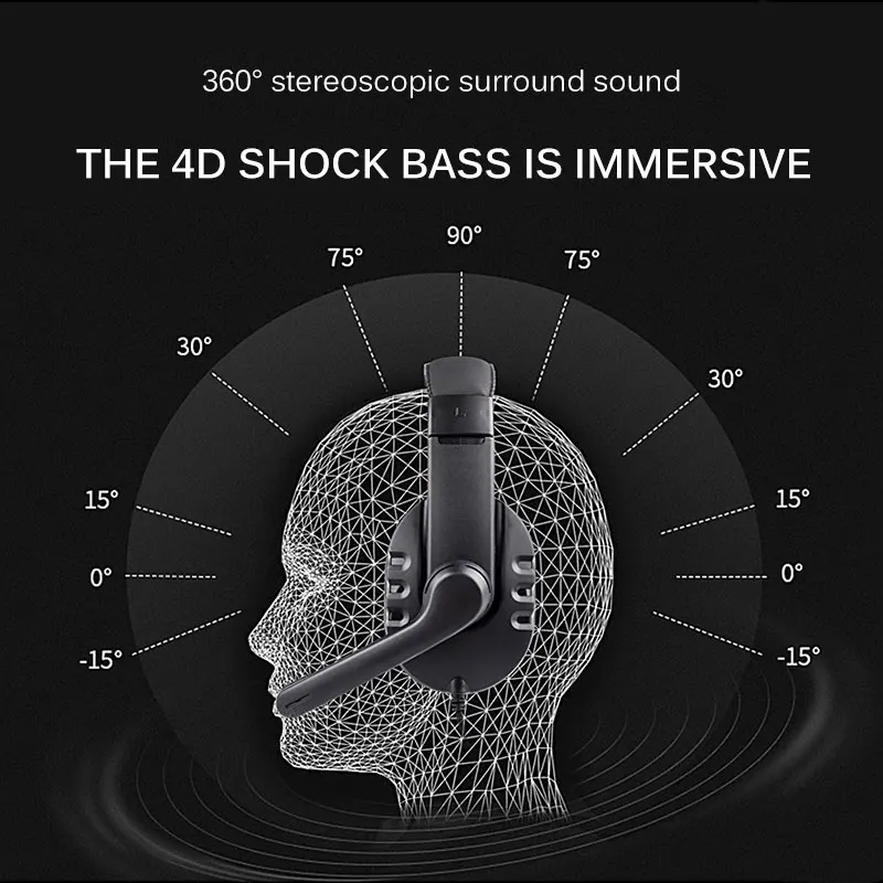 For Xbox One PC Phone Type C Headset For PS4 Gaming Headset Stereo Sound Headphone 3 5mm Gaming Headset With Mic Volume Control