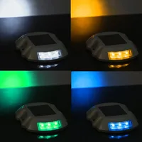 Waterproof blink lamp Path Light Solar Road Stud Paving IP68 Outdoor Driveway Pathway Yard Garden Step Lamps Warning Light 2018 2