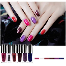 6 шт./компл. блеск Гибридный маникюрный набор для нейл-арта Semi перманентность, Длительное Действие, Цвета ногтей Лаки Цвет изменение лак для ногтей