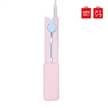 Электрический Выпрямитель для волос MINISO PR2031 2в1, плоский утюжок для завивки волос, выпрямитель для бороды для путешествий с защитным колпачком