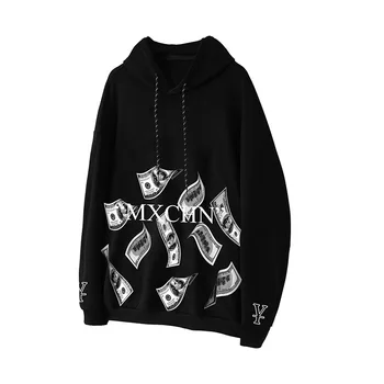 

Black Jumper Hoodie Coat Fashion Sweatshirt Crewneck Women Loose Sweatshirt Trendy Long Sleeve Hoodie Sudaderas Coats JJ60HD