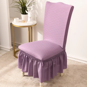 

Spandex Chair Cover solid color Seat Cover Removable Anti-dirty Chair Slipcover For Dining Room Kitchen Wedding Hotel Banquet