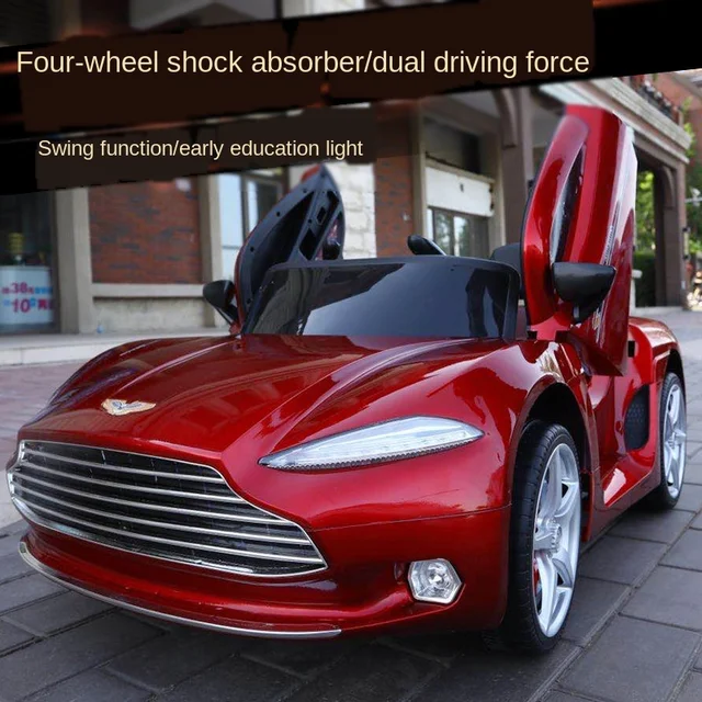New Large Four-wheeled Children's Electric Car with Bluetooth Remote Control Music Swing Toy Car Electric Car for Kids Ride On 2
