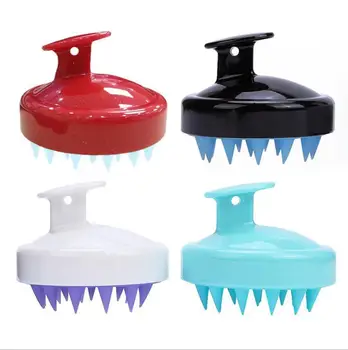 

Soft Silica Gel Shampoo brush Hair Salon Home Bath Comb Hair Tools Cleaning Scalp Head Massage