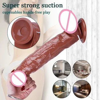 Realistic Dildo Vibrators for Women Swing Vibrator Realistic Vibrating Penis Sex Toy for G-Spot Massage Adult Masturbation 4